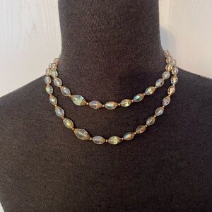 Iridescent Beaded Necklace